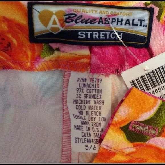 Blue Asphalt Stretch Floral Print Jean NWT - Picture 2 of 4